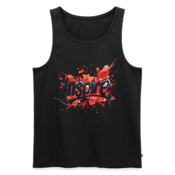 Inspirierend für einen Unternehmer und Student - Männer Premium Bio Tank Top - Schwarz - Vorne - Michal (187cm)
