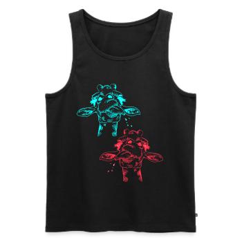 Giraffe Zoo Zootiere Giraffen - Männer Premium Bio Tank Top - Schwarz - Vorne - AI Model Male 178 light (178cm)