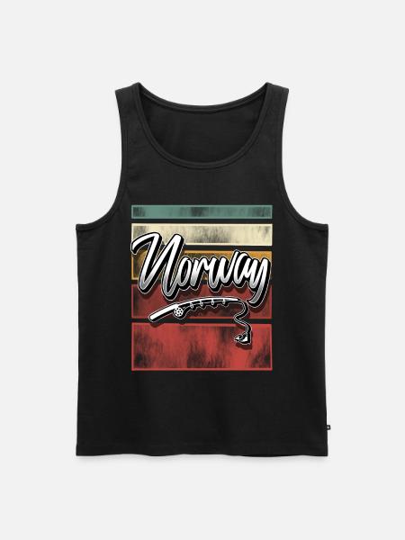 Norway Fishing Fishing - Men's Premium Organic Tank Top - black