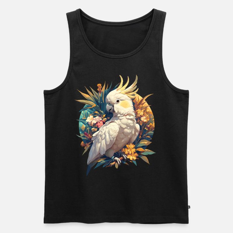Cockatoo Kakadus Kakadu - Männer Premium Bio Tank Top - Schwarz