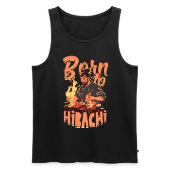 Hibachi Teppanyaki Cuisine japonaise - Débardeur bio Premium Homme - noir - Devant - Michal (187cm)