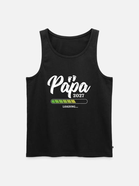Papa Loading 2027 - Men's Premium Organic Tank Top - black