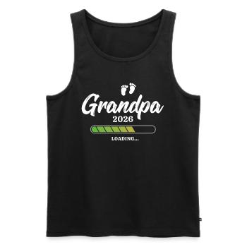 Grandpa Loading 2026 - Männer Premium Bio Tank Top - Schwarz - Vorne - AI Model Male 178 light (178cm)
