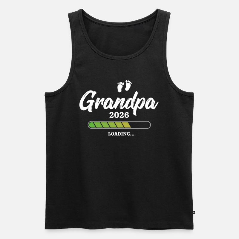 Grandpa Loading 2026 - Männer Premium Bio Tank Top - Schwarz