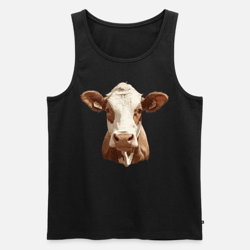Kühe Kuh - Männer Premium Bio Tank Top - Schwarz