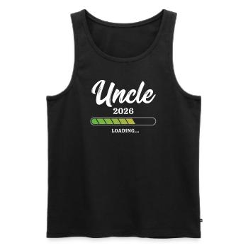 Uncle Loading 2026 - Männer Premium Bio Tank Top - Schwarz - Vorne - AI Model Male 178 light (178cm)