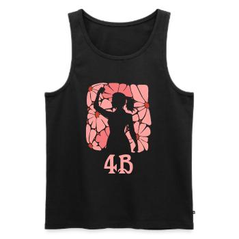 Mouvement 4B Féminisme Femmes Coréennes Fortes - Débardeur bio Premium Homme - noir - Devant - Michal (187cm)