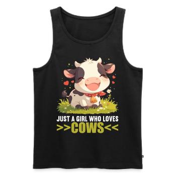 Vaches Vache - Débardeur bio Premium Homme - noir - Devant - Michal (187cm)