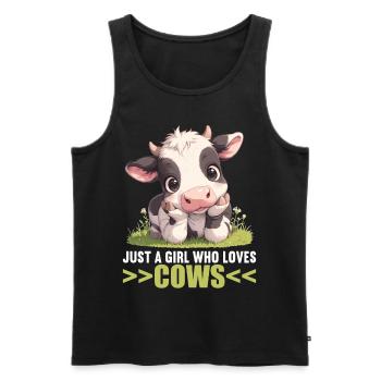 Vaches Vache - Débardeur bio Premium Homme - noir - Devant - Michal (187cm)