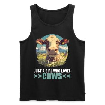 Vaches Vache - Débardeur bio Premium Homme - noir - Devant - Michal (187cm)