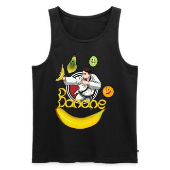 Karate Judo Fruit Banana Banana Foxes - Men's Premium Organic Tank Top - black - Front - Michal (187cm)