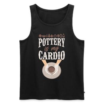 Pottery Ceramics Artist Pottery Is - Männer Premium Bio Tank Top - Schwarz - Vorne - Michal (187cm)