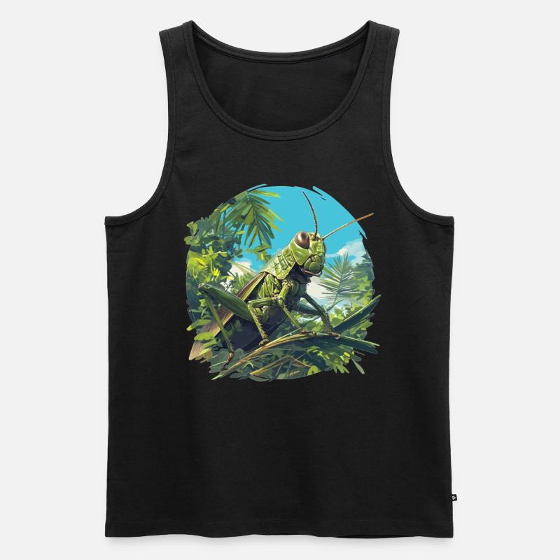 Grillen Grille - Männer Premium Bio Tank Top - Schwarz