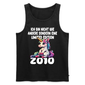 Limited Edition 2010 Birthday 2010 Born - Men's Premium Organic Tank Top - black - Front - AI Model Male 178 light (178cm)