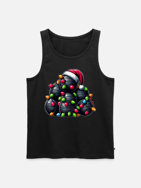 Slamball Santa Hat Xmas - Men's Premium Organic Tank Top - black