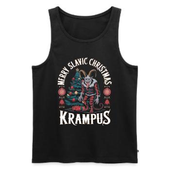 Krampus Knecht Ruprecht Perchten Nikolaus - Männer Premium Bio Tank Top - Schwarz - Vorne - AI Model Male 178 light (178cm)
