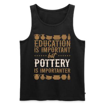 Pottery Ceramics Artist Education - Männer Premium Bio Tank Top - Schwarz - Vorne - AI Model Male 178 light (178cm)