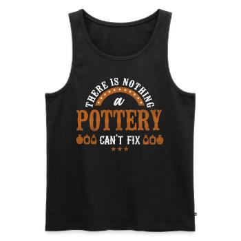 Pottery Ceramics Artist There Is - Men's Premium Organic Tank Top - black - Front - AI Model Male 178 light (178cm)