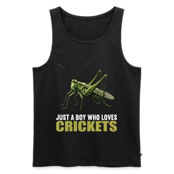 Grillen Grille - Männer Premium Bio Tank Top - Schwarz - Vorne - AI Model Male 178 light (178cm)