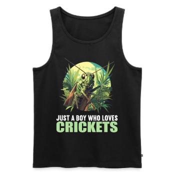 Grillen Grille - Männer Premium Bio Tank Top - Schwarz - Vorne - AI Model Male 178 light (178cm)