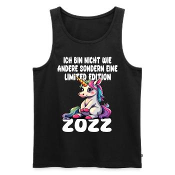 Limited Edition 2022 Geburtstag 2022 Geboren - Männer Premium Bio Tank Top - Schwarz - Vorne - Michal (187cm)