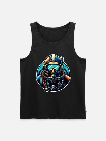 Diving Divers - Men's Premium Organic Tank Top - black