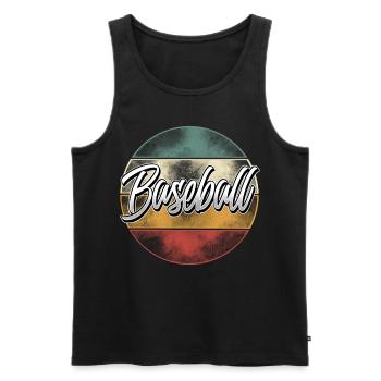 Base-ball - Débardeur bio Premium Homme - noir - Devant - Michal (187cm)
