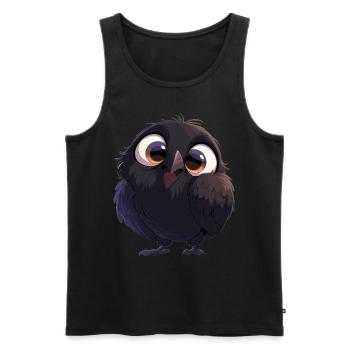 Crows Crow - Men's Premium Organic Tank Top - black - Front - AI Model Male 178 light (178cm)