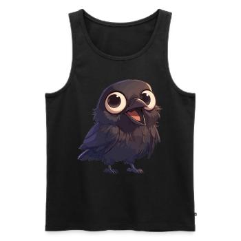 Crows Crow - Men's Premium Organic Tank Top - black - Front - AI Model Male 178 light (178cm)