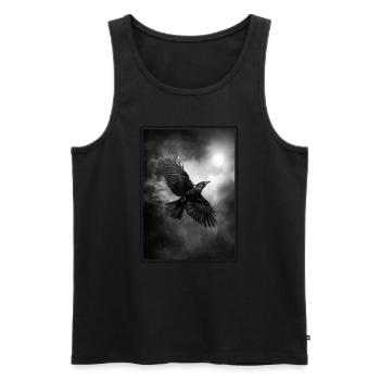 Crows Crow - Men's Premium Organic Tank Top - black - Front - AI Model Male 178 light (178cm)