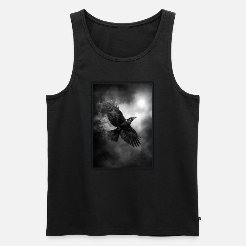 Krähen Krähe - Männer Premium Bio Tank Top - Schwarz