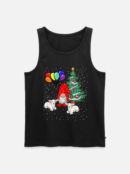 LGBT Nikolaus Weihnachtsmann - Männer Premium Bio Tank Top - Schwarz