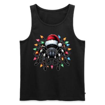 Tarantula Spider Christmas Hat Xmas - Men's Premium Organic Tank Top - black - Front - Michal (187cm)