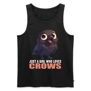 Crows Crow - Men's Premium Organic Tank Top - black - Front - AI Model Male 178 light (178cm)
