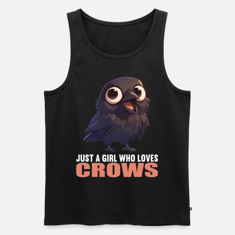 Krähen Krähe - Männer Premium Bio Tank Top - Schwarz
