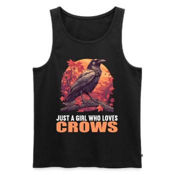 Crows Crow - Men's Premium Organic Tank Top - black - Front - AI Model Male 178 light (178cm)
