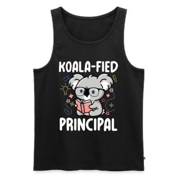 Koala-fied Principal - Männer Premium Bio Tank Top - Schwarz - Vorne - Michal (187cm)