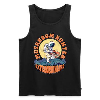 Pilzsammler Mushroom Hunter Extraordinaire - Männer Premium Bio Tank Top - Schwarz - Vorne - Michal (187cm)