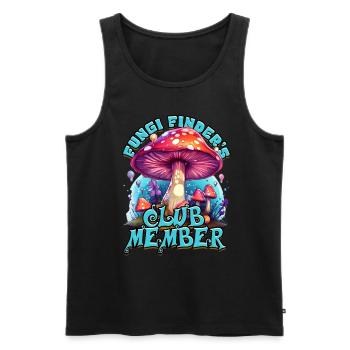 Pilzsammler Fungi Finder's Club Member - Men's Premium Organic Tank Top - black - Front - Michal (187cm)