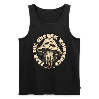 Collectionneur de champignons Cultivateur de champignons Fear the Shroom Whisperer - Débardeur bio Premium Homme - noir - Devant - AI Model Male 178 light (178cm)