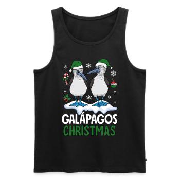 Galapagos Christmas - Männer Premium Bio Tank Top - Schwarz - Vorne - Michal (187cm)