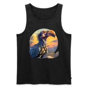 Dodos Dodo - Débardeur bio Premium Homme - noir - Devant - AI Model Male 178 light (178cm)