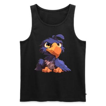 Dodos Dodo - Débardeur bio Premium Homme - noir - Devant - AI Model Male 178 light (178cm)