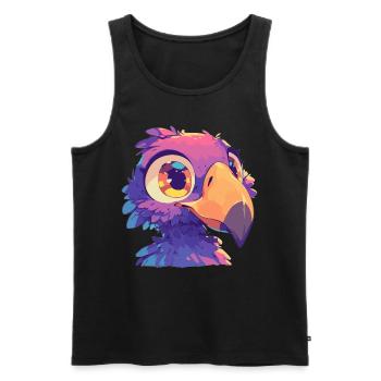 Dodos Dodo - Débardeur bio Premium Homme - noir - Devant - AI Model Male 178 light (178cm)
