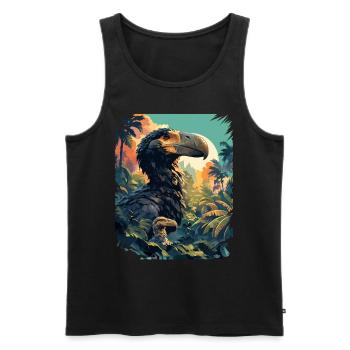 Dodos Dodo - Débardeur bio Premium Homme - noir - Devant - AI Model Male 178 light (178cm)