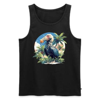 Dodos Dodo - Débardeur bio Premium Homme - noir - Devant - AI Model Male 178 light (178cm)