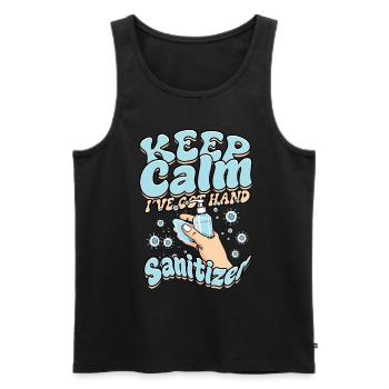Nuclear phobia Mysophobia - Men's Premium Organic Tank Top - black - Front - AI Model Male 178 light (178cm)