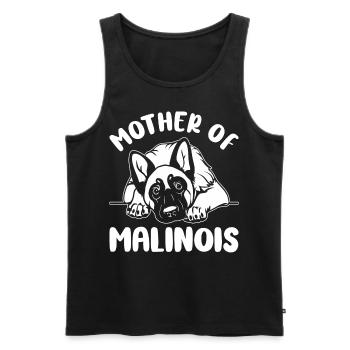 Belgischer Malinois Hundeliebhaber Mama Mutter von - Männer Premium Bio Tank Top - Schwarz - Vorne - AI Model Male 178 light (178cm)