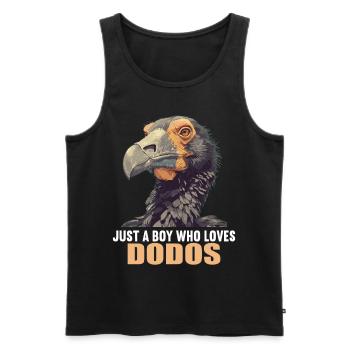 Dodos Dodo - Débardeur bio Premium Homme - noir - Devant - AI Model Male 178 light (178cm)
