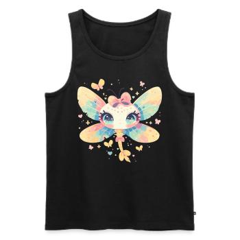 Libellen Libelle - Männer Premium Bio Tank Top - Schwarz - Vorne - AI Model Male 178 light (178cm)